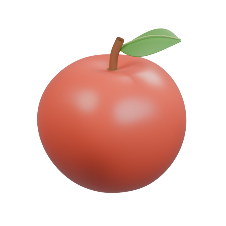 A red apple